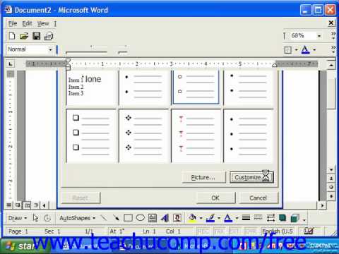 remove bullets in word for mac 2011